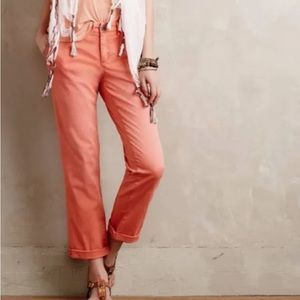 Coral pink chinos GAP